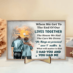 i had you wooden plaque personalized names anniversary gift
