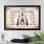 I Just Want To Lift Weights - Personalized Poster/Wrapped Canvas - Birthday Gift For Gymer - Fitness Lady 714710 - 715293 - DiyGiftly