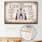 I Just Want To Lift Weights - Personalized Poster/Wrapped Canvas - Birthday Gift For Gymer - Fitness Lady 714710 - 715293 - DiyGiftly