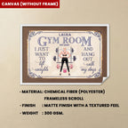 I Just Want To Lift Weights - Personalized Poster/Wrapped Canvas - Birthday Gift For Gymer - Fitness Lady 714710 - 715293 - DiyGiftly