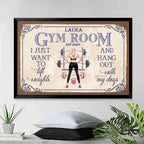 I Just Want To Lift Weights - Personalized Poster/Wrapped Canvas - Birthday Gift For Gymer - Fitness Lady 714710 - 715293 - DiyGiftly
