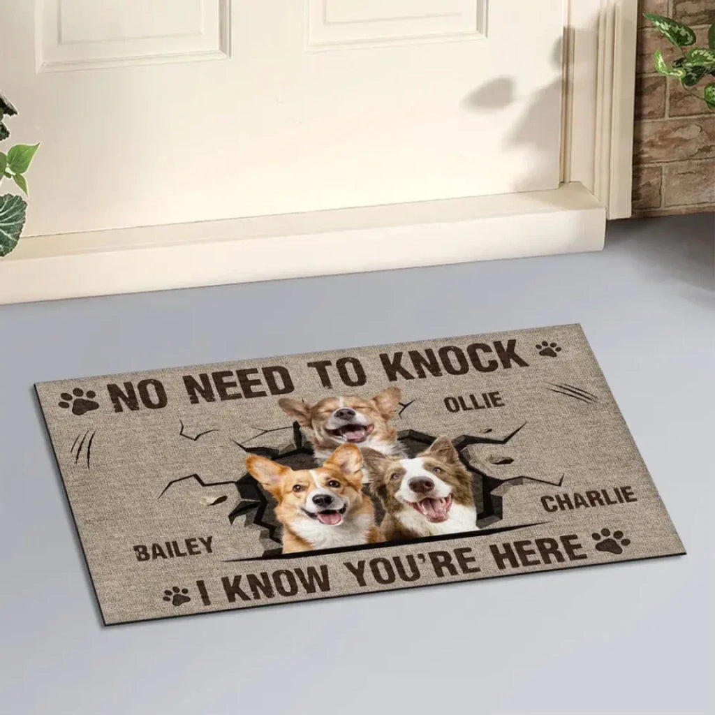 I Know You Are Here - Personalized Custom Doormat 689597 - DiyGiftly