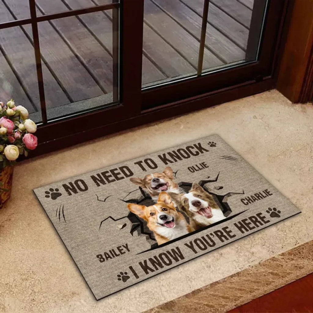 I Know You Are Here - Personalized Custom Doormat 689597 - DiyGiftly
