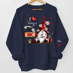 I Love Being a Nana family sweatshirt gift unisex sweatshirt personalized sleeve names