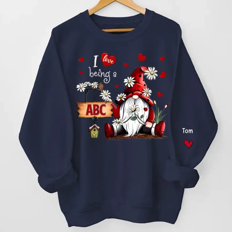 I Love Being a Nana family sweatshirt gift unisex sweatshirt personalized sleeve names