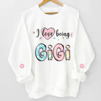 I love being gigi unisex sweatshirt christmas gift for grandparents