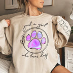I Love My Pets - Dog & Cat Personalized Custom Unisex Sweatshirt With Design On Sleeve - Gift For Pet Owners, Pet Lovers 679957 - 679959 - DiyGiftly