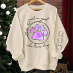 I Love My Pets - Dog & Cat Personalized Custom Unisex Sweatshirt With Design On Sleeve - Gift For Pet Owners, Pet Lovers 679957 - 679959 - DiyGiftly