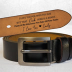 I Love You For Who You Are - Engraved Leather Belt Gift for Husband - A Personal Touch for Anniversaries, Birthdays, and More 1095224 - DiyGiftly