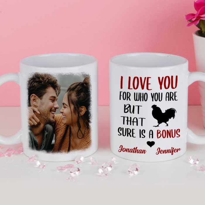 I Love You For Who You Are Personalized Mug – Custom Photo Upload Coffee or Tea Cup, Romantic Gift for Couples, Boyfriend, Girlfriend, Husband, or Wife, Perfect for Anniversary, Valentine’s Day, Birthday, or Christmas 66454272 - DiyGiftly