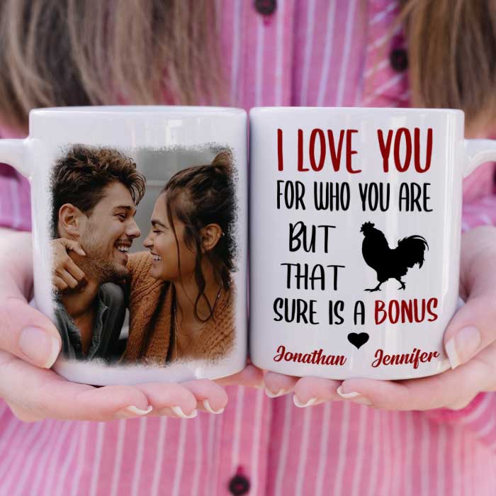 I Love You For Who You Are Personalized Mug – Custom Photo Upload Coffee or Tea Cup, Romantic Gift for Couples, Boyfriend, Girlfriend, Husband, or Wife, Perfect for Anniversary, Valentine’s Day, Birthday, or Christmas 66454272 - DiyGiftly