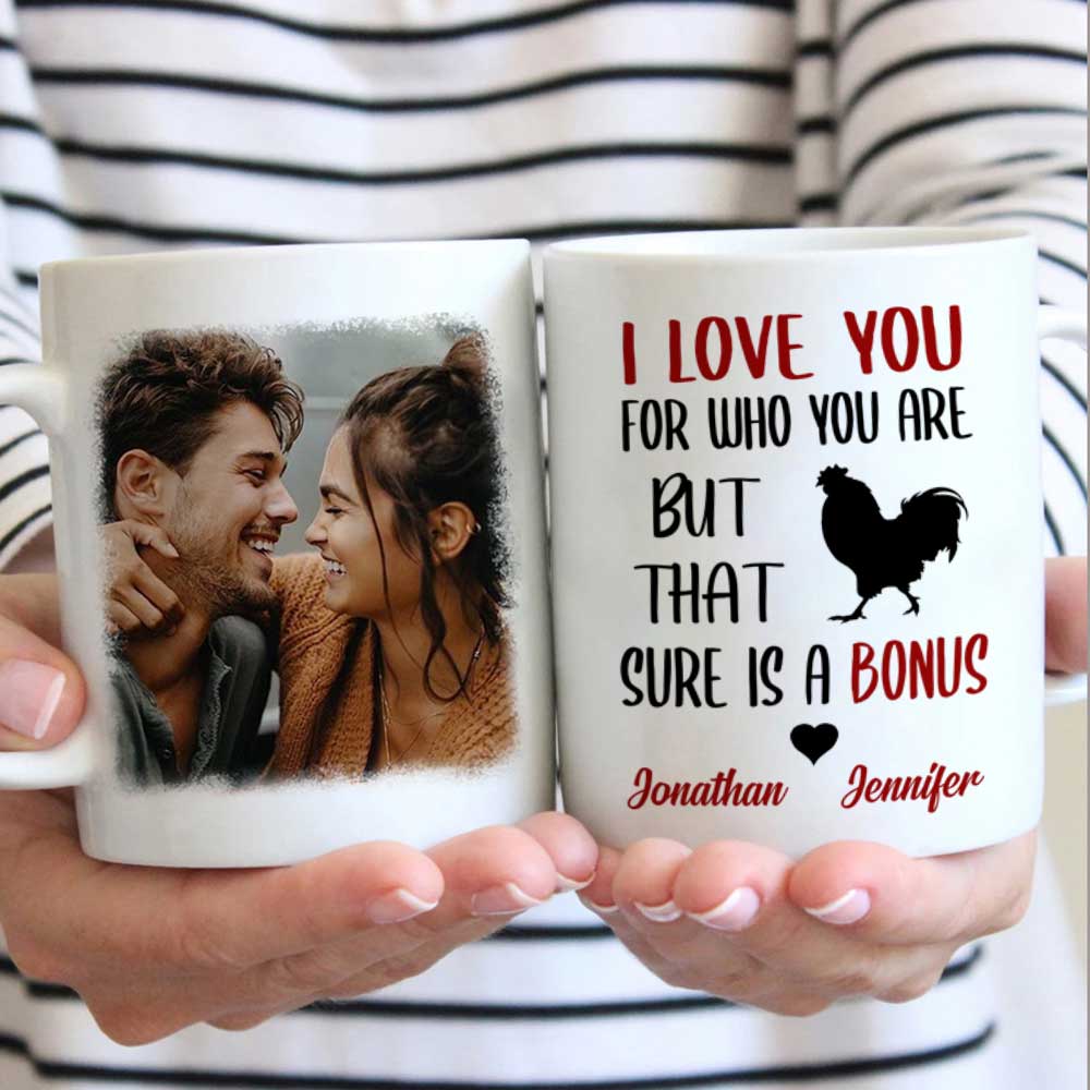 I Love You For Who You Are Personalized Mug – Custom Photo Upload Coffee or Tea Cup, Romantic Gift for Couples, Boyfriend, Girlfriend, Husband, or Wife, Perfect for Anniversary, Valentine’s Day, Birthday, or Christmas 66454272 - DiyGiftly