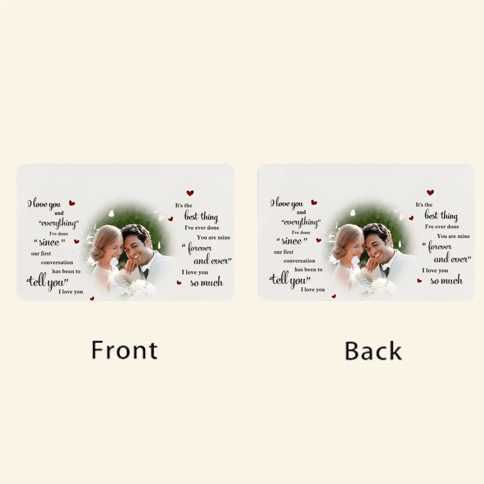 I love you forever and ever - Personalized Poster/Wrapped Canvas - Christmas, Anniversary, Birthday Gift For Couples, Husband, Wife, Lovers, Anniversary, Engagement 725870 - 726882Q - DiyGiftly