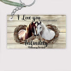 I Love You Insanely - Personalized Couple Horse Keychain 741720 - Y - DiyGiftly