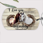 I Love You Insanely - Personalized Couple Horse Keychain 741720 - Y - DiyGiftly