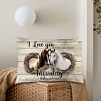 I Love You Insanely - Personalized Couple Horse Pillow 741343 - B - DiyGiftly