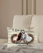 I Love You Insanely - Personalized Couple Horse Pillow 741343 - B - DiyGiftly