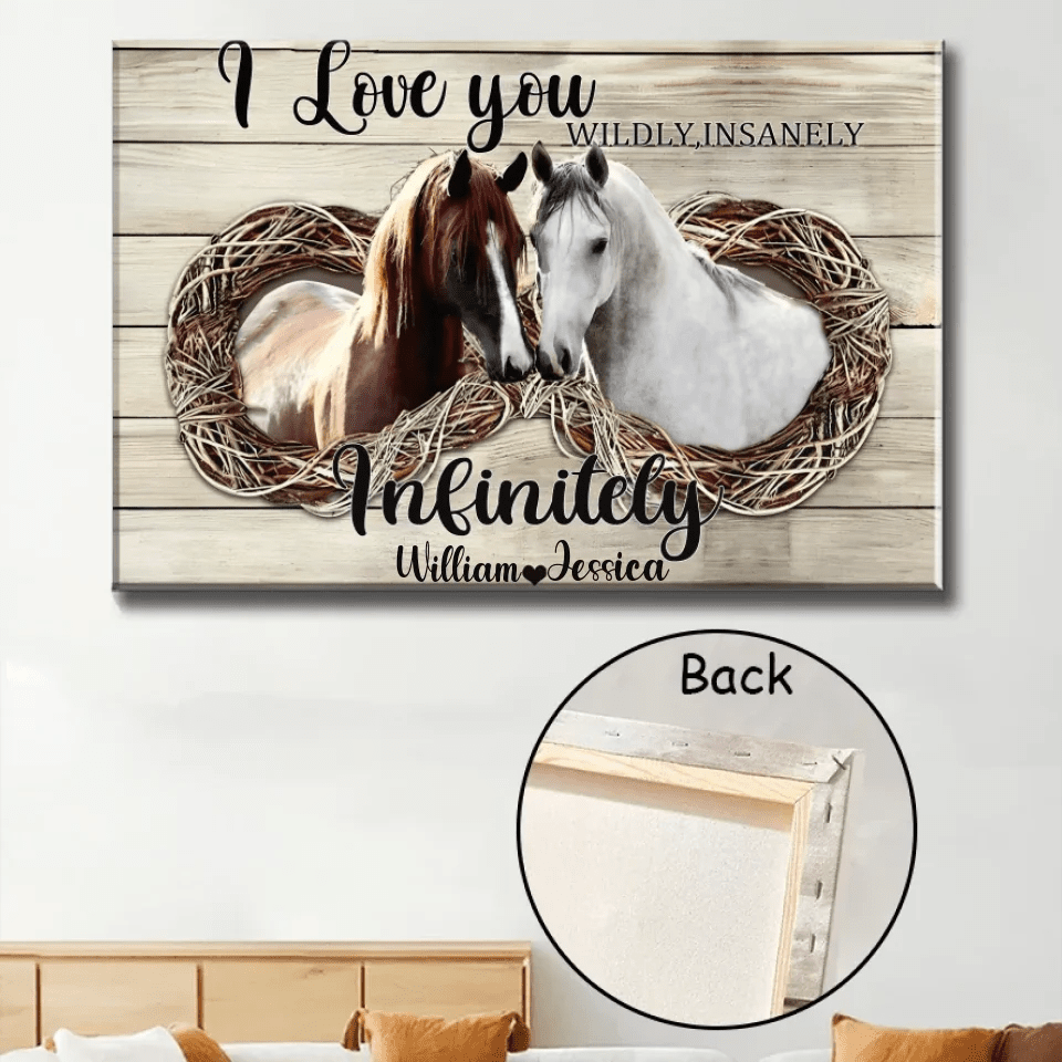 I Love You Insanely - Personalized Couple Horse Poster 741342 - 741343 - DiyGiftly