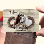 I Love You Insanely - Personalized Couple Horse Wallet Card 741343 - Q - DiyGiftly