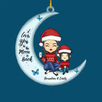 I Love You To The Moon And Back - Family Personalized Custom Ornament - Acrylic Custom Shaped - Christmas Gift, Gift For Family Members 678612 - DiyGiftly