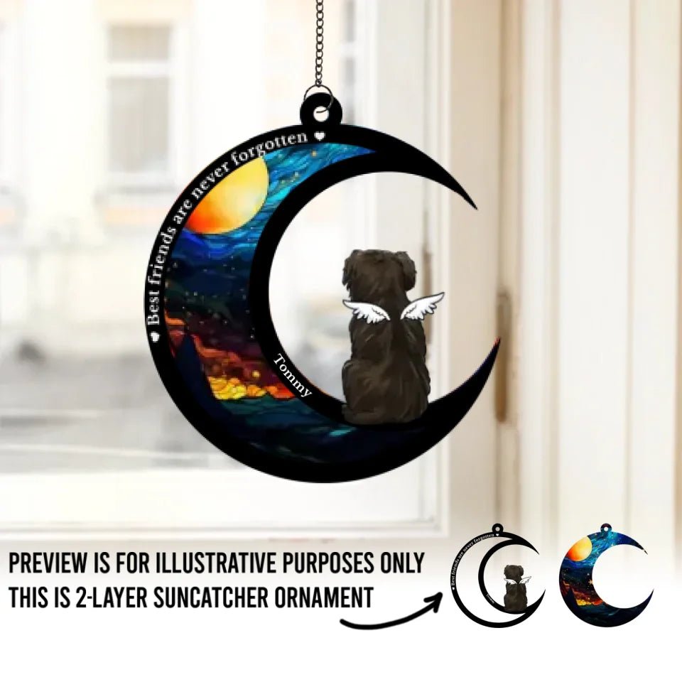 personalized design suncatcher ornament loss of dog gift window hanging keepsake personalized preview