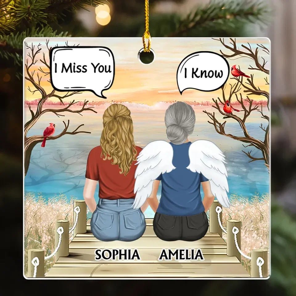 personalized design ornament acrylic keepsake remembrance gift acrylic