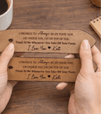"I Promise To Be By Your Side" Sexy Engraved Leather Belt - Personalized Hidden Romantic Inscription Durable Leather with Classic Buckle Naughty & Sincere Gift Gifts for Husband 1129669 - DiyGiftly