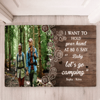I Want To Hold Your Hand At 80 & Let's Go Camping - Personalized Photo 714443 - D - DiyGiftly