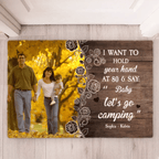 I Want To Hold Your Hand At 80 & Let's Go Camping - Personalized Photo 714443 - D - DiyGiftly