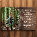 I Want To Hold Your Hand At 80 & Let's Go Camping - Personalized Photo 714443 - D - DiyGiftly