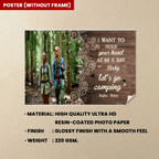 I Want To Hold Your Hand At 80 & Let's Go Camping - Personalized Photo Poste r& Canvas 714443 - DiyGiftly