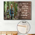 I Want To Hold Your Hand At 80 & Let's Go Camping - Personalized Photo Wrapped Canvas 714443 - 715209 - DiyGiftly