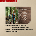 I Want To Hold Your Hand At 80 & Let's Go Camping - Personalized Photo Wrapped Canvas 714443 - 715209 - DiyGiftly