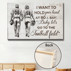 I Want To Hold Your Hand - Personalized Football Poster - Gift For Football Lovers 746792 - 746801 - DiyGiftly