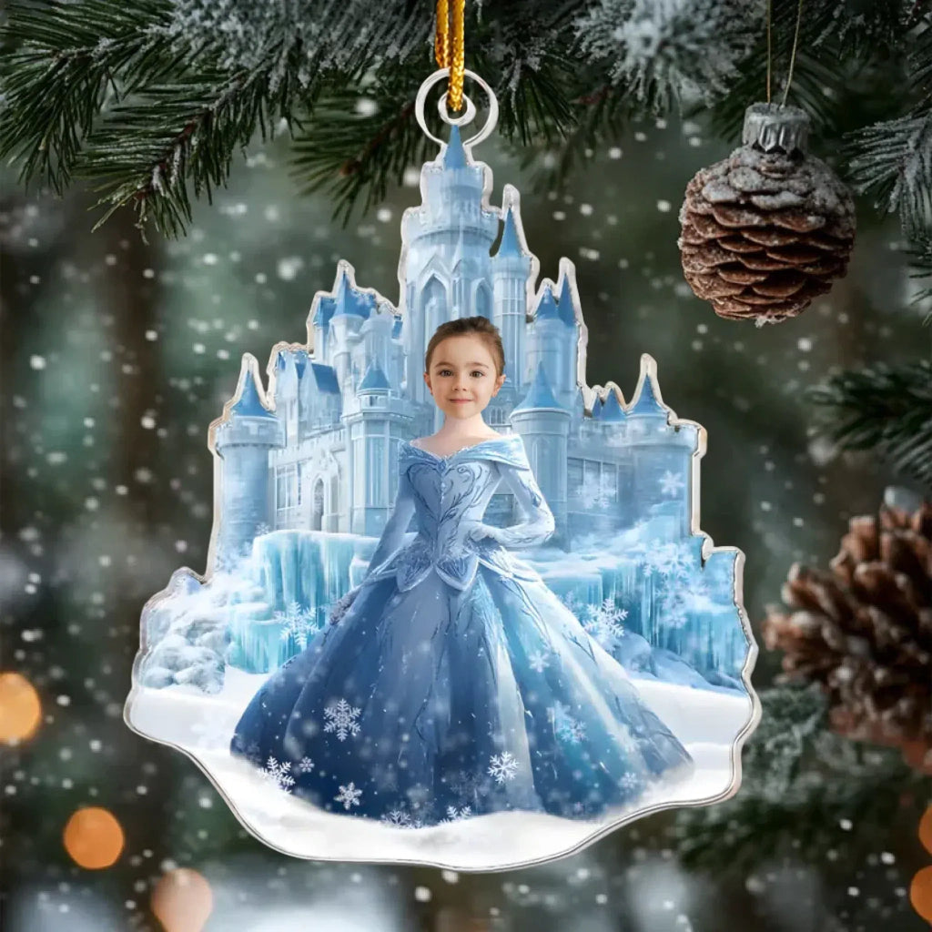 Ice Princess - Custom Face Ornament Gifts For Daughter, Girl, Kids - Personalized Acrylic Photo Ornament - Christmas Gift For Daughter 1047132 - DiyGiftly