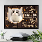 personalized cat poster wall art display loss of cat gift