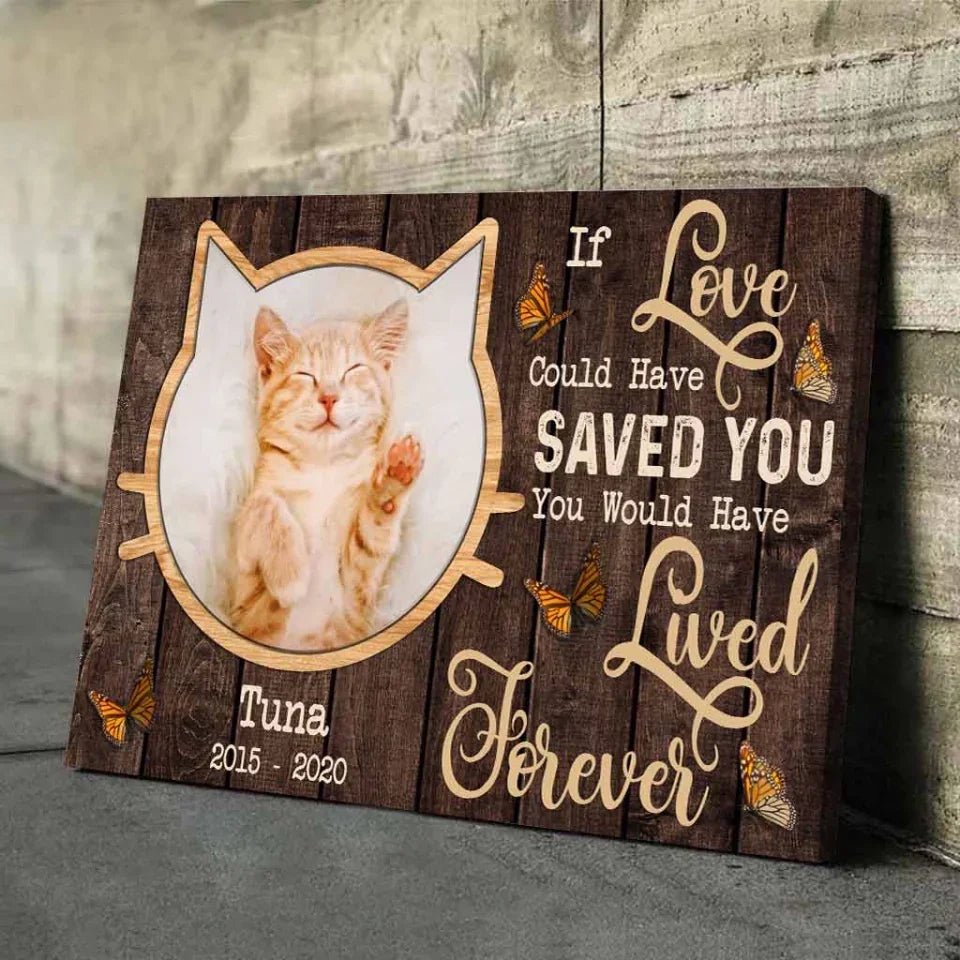 wall art display personalized cat poster loss of cat gift