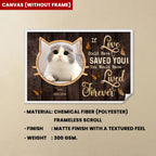 personalized cat poster wall art display loss of cat gift home decor