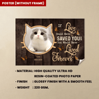 personalized cat poster wall art display loss of cat gift memorial keepsake
