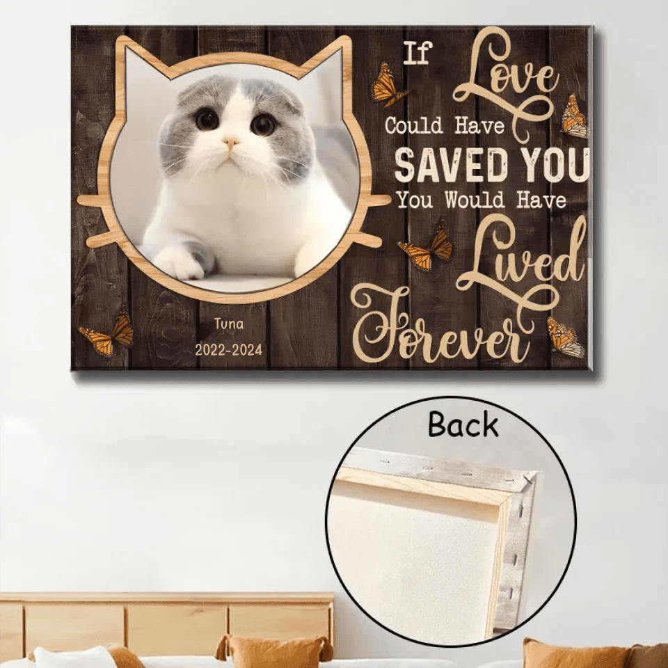 loss of cat gift personalized cat poster wall art display