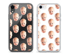 Personalized Face Pattern iPhone Case - Custom Photo Phone 13/12 Case