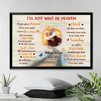 I'Ll Just Wait In Heaven Husband Memorial Canvas 710064 - 710317 - DiyGiftly