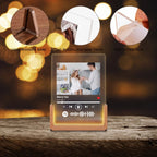 Illuminate Our Love - Custom Song Photo Night Light Plaque, Personalized Couples Gift for Valentine’s Day 1158638 - DiyGiftly