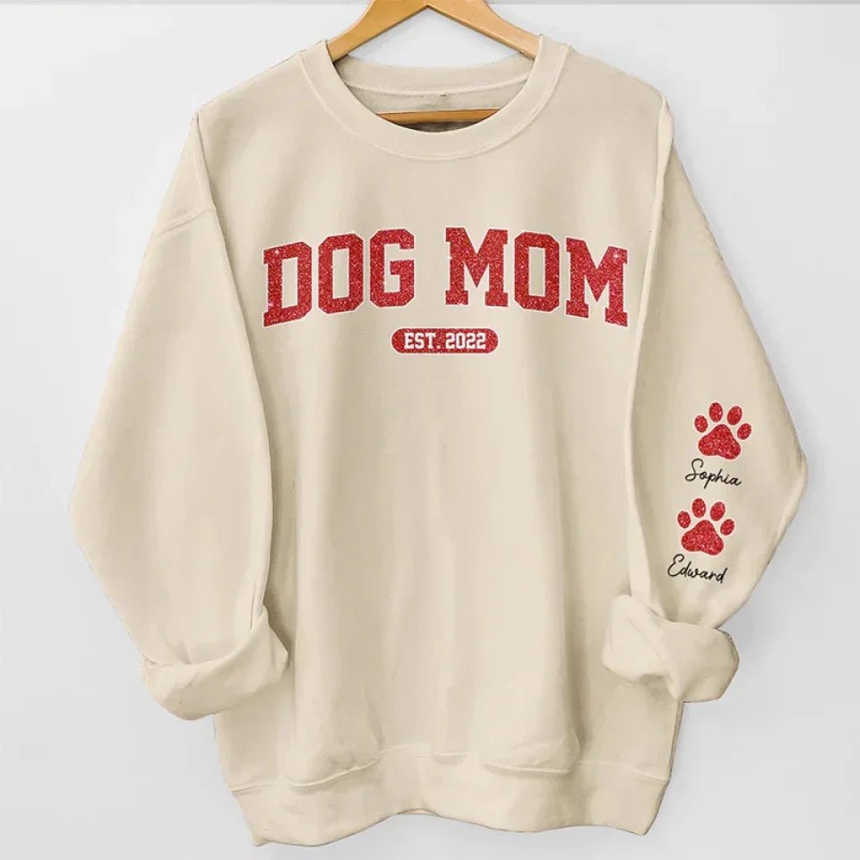 I'm A Cool Dog Mama - Dog Personalized Custom Unisex Sweatshirt With Design On Sleeve - Gift For Pet Owners, Pet Lovers 657439 - DiyGiftly