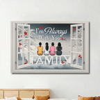 I'm Always With You Memorial - Personalized Wrapped Canvas 712536 - 712624 - DiyGiftly