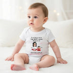 "I'm As Lucky As Can Be, The Best Mom Belongs To Me" – Personalized First Mother's Day Baby Onesie Custom Mom & Baby Portrait Onesie Gift for New Mom 1156475 - DiyGiftly