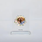 Acrylic desk plaque with personalized photo desktop keepsake decor mothers day gift for grandparents