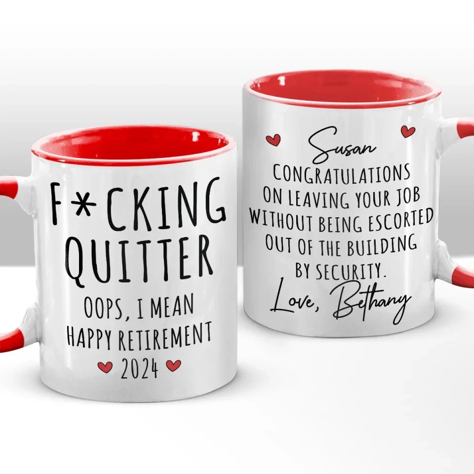 I'm Not Retired, I'm A Professional Relaxer - Coworker Personalized Custom Accent Mug - Christmas Gift, Appreciation, Retirement Gift For Coworkers, Work Friends, Colleagues 50505984 - DiyGiftly