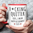 I'm Not Retired, I'm A Professional Relaxer - Coworker Personalized Custom Accent Mug - Christmas Gift, Appreciation, Retirement Gift For Coworkers, Work Friends, Colleagues 50505984 - DiyGiftly