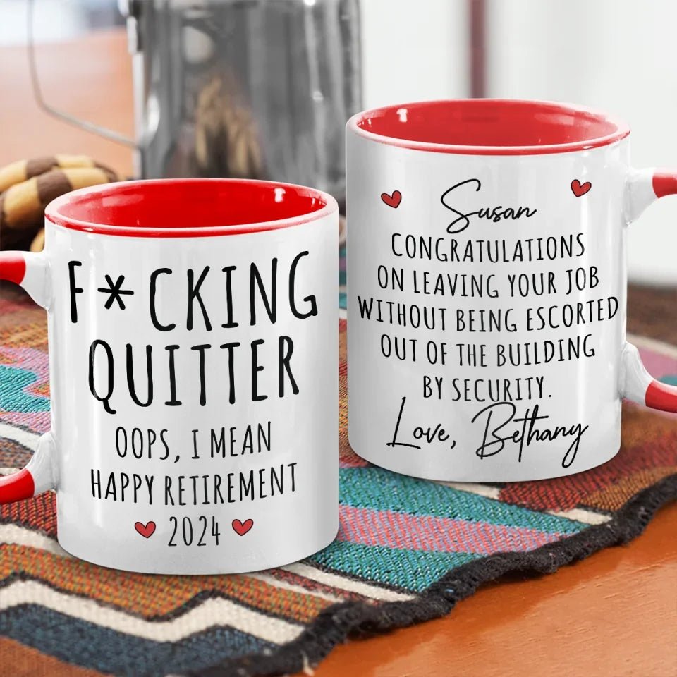 I'm Not Retired, I'm A Professional Relaxer - Coworker Personalized Custom Accent Mug - Christmas Gift, Appreciation, Retirement Gift For Coworkers, Work Friends, Colleagues 50505984 - DiyGiftly